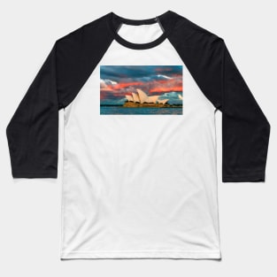 Sydney Opera House sunset Baseball T-Shirt